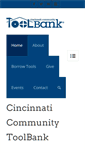 Mobile Screenshot of cincinnatitoolbank.org